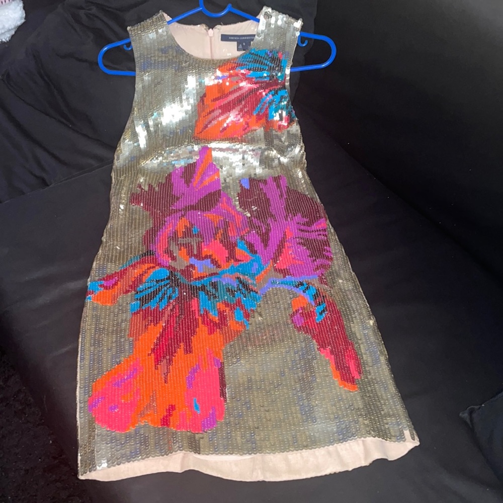 FRENCH CONNECTION FULL SEQUIN DRESS